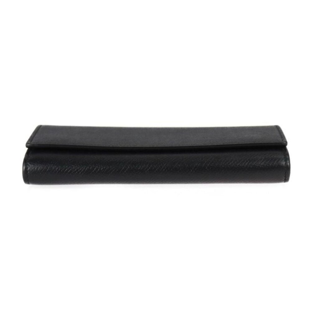 Celine Large Flap Wallet Bifold Wallet 10 B563 bel Calf Leather Black - Picture 4 of 10